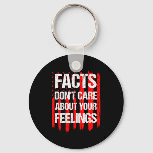 Facts Don't Care About Your Feelings Vintage Ameri Key Ring