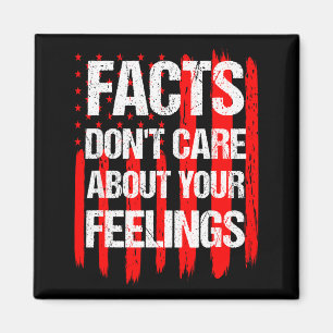 Facts Don't Care About Your Feelings Vintage Ameri Magnet