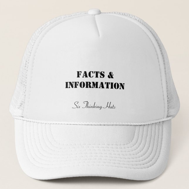 Facts & Information, Six Thinking Hats (Front)