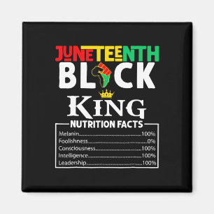 Facts Juneteenth 1865 Black King Black Queen Tee Magnet