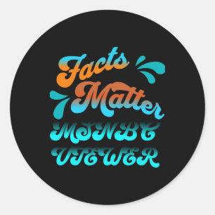 Facts Msnbc Viewer Art Sticker 