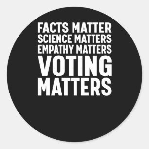 Facts Science S Voting S Liberal Democrat Sticker