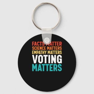 Facts Science S Voting S Liberal Democrat Sticker2 Key Ring