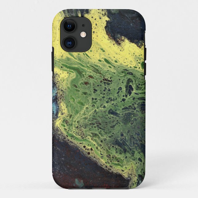 Fade Away 1 Crazy Green Case-Mate iPhone Case (Back)
