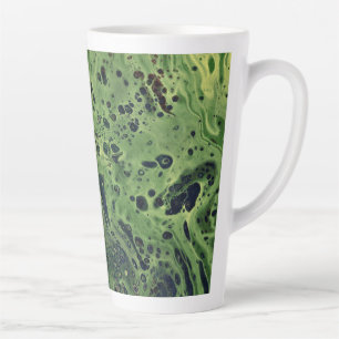 Fade Away 2 Spotted Green Latte Mug
