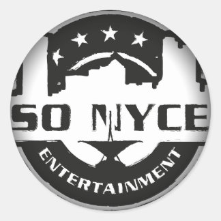 Fade to Black Round Stickers