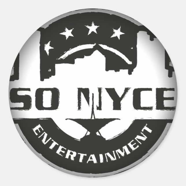 Fade to Black Round Stickers (Front)