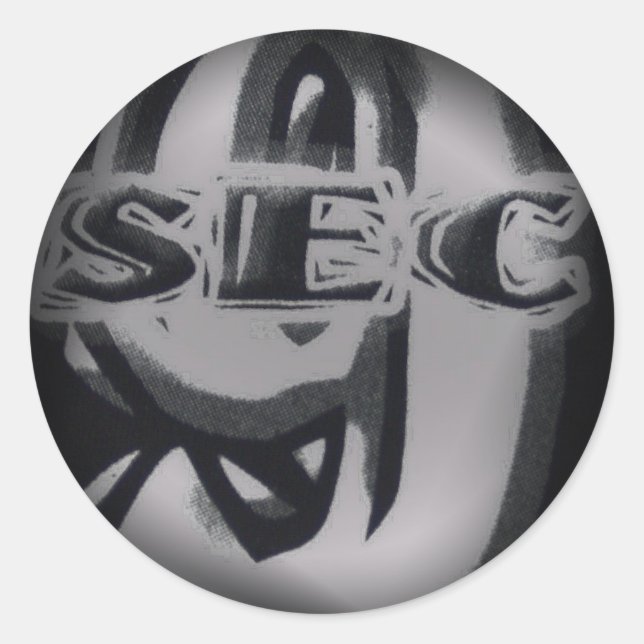 Fade to Black Round Stickers (Front)