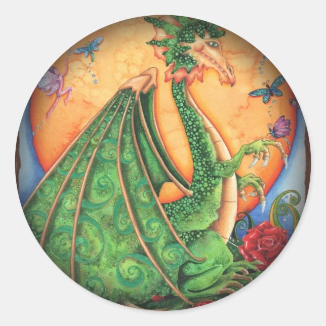 Fade to Black Round Stickers (Front)