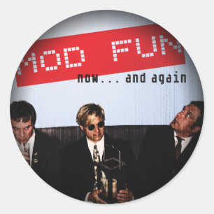 Fade to Black Round Stickers