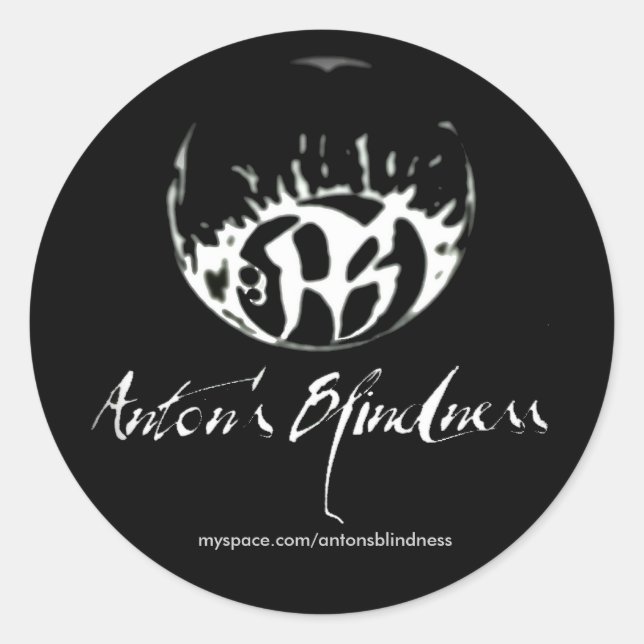 Fade to Black Round Stickers - Customised (Front)