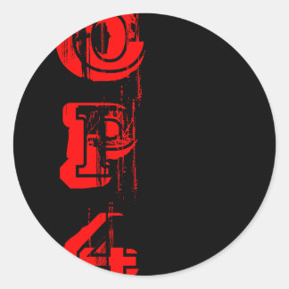 Fade to Black Round Stickers - Customised