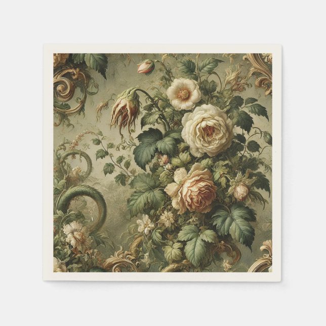 Fade to Grace – Gothic Baroque  Napkin (Front)