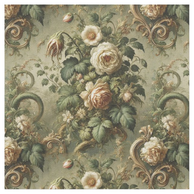 Fade to Grace – Gothic Classic Tile Fabric (Close Up)