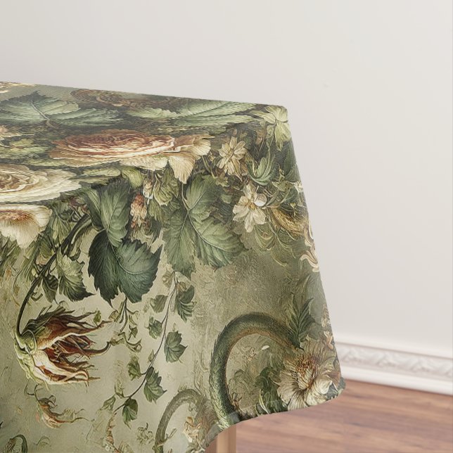 Fade to Grace – Gothic Large Pattern Tablecloth (In Situ)