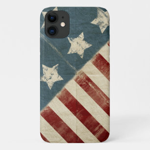 faded American flag iPhone 11 Case
