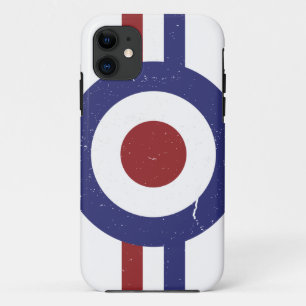 Faded and weathered Mod target iPhone 11 Case