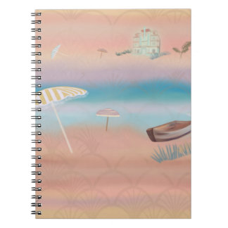 Faded Art Deco Resort Notebook