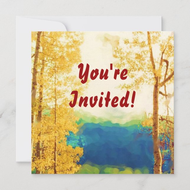 Faded Aspens invitation (Front)