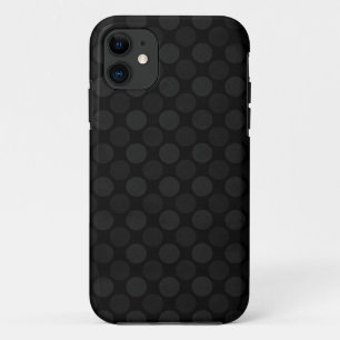 Faded black circles pattern green iPhone 11 case