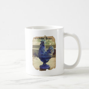 Faded Blue Glass Roo 2 Coffee Mug
