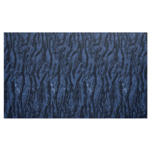 Faded Blue Stripe Camo Fabric