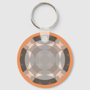 Faded Circle Grid by Kenneth Yoncich Key Ring