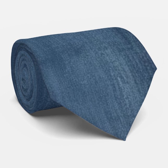 Faded Denim Style Neck Tie for Men (Rolled)