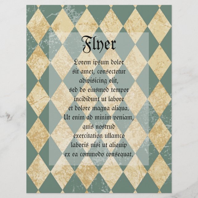 Faded Diamond Pattern Flyer (Front)