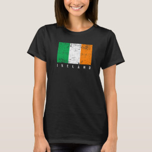 Faded Distressed Irish Flag Ireland Flag T-Shirt