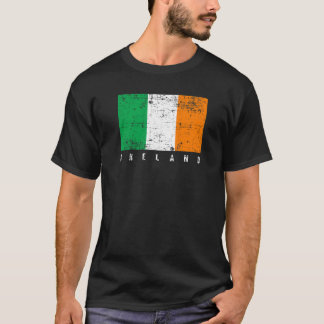 Faded Distressed Irish Flag Ireland Flag T-Shirt