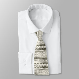 Faded Fair Isle Knit Watercolor Cabincore black Tie