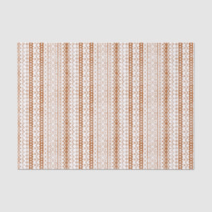 Faded Fair Isle Knit Watercolor Cabincore orange Tissue Paper