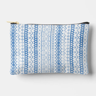 Faded Fair Isle Knitwear Watercolor Cosy Cabincore Accessory Pouch
