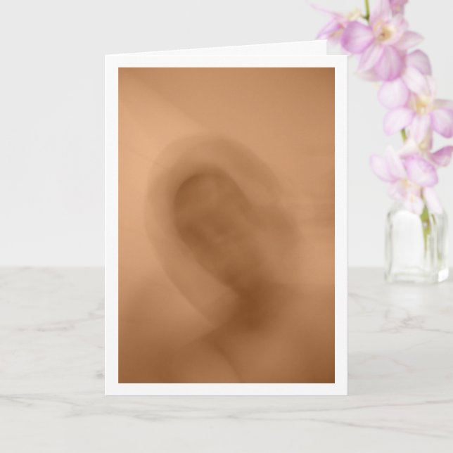 Faded Figures Background Card (Orchid)