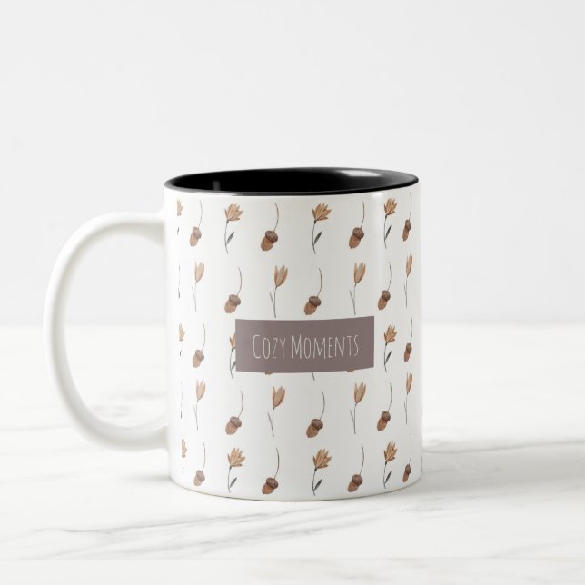  Faded Forest Dreams Two-Tone Coffee Mug (Left)