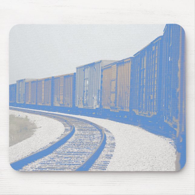 Faded Freight Train Mouse Pad (Front)