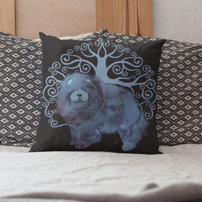 FADED GENES  Chow Tree of Life  Cushion (Creator Uploaded)