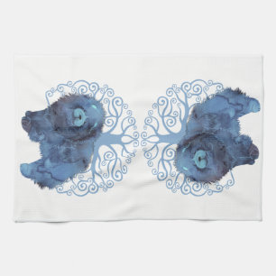 FADED GENES Chow  TREE OF LIFE  Kitchen Towel