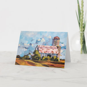 Faded Glory Original Art BlankFolded Greeting Card