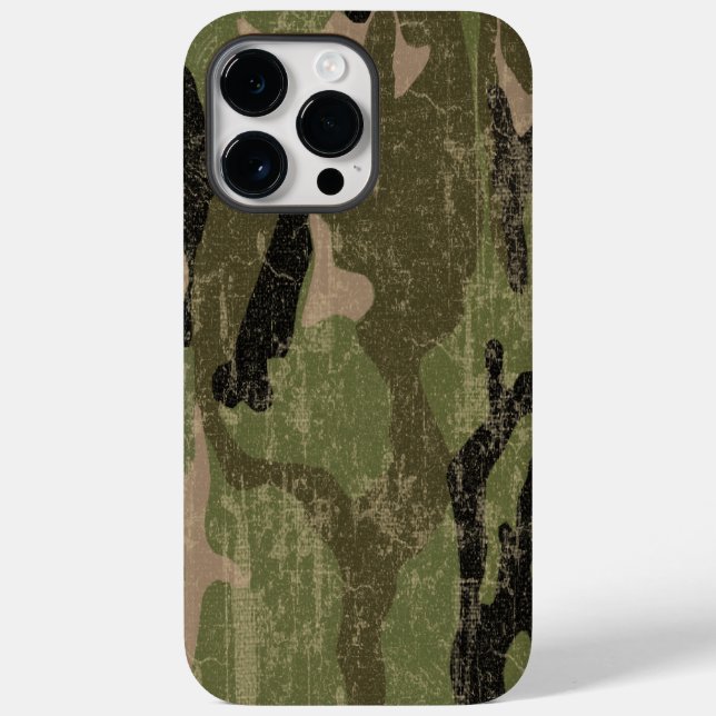 Faded Green Camo Case-Mate iPhone Case (Back)