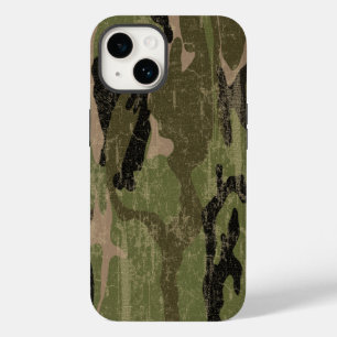 Faded Green Camo Case-Mate iPhone 14 Case
