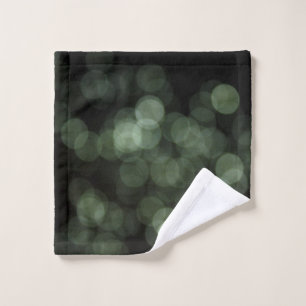 Faded green lights digital wash cloth