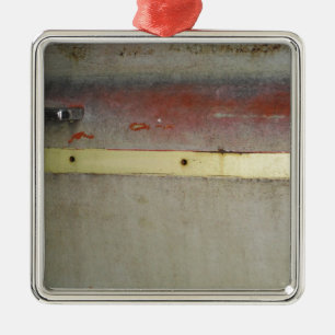 Faded Green, Red, Blue & Yellow rusted Metal Tree Decoration