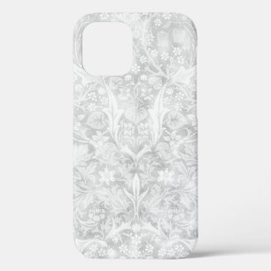Faded Grey Vintage Floral Pattern Phone Case