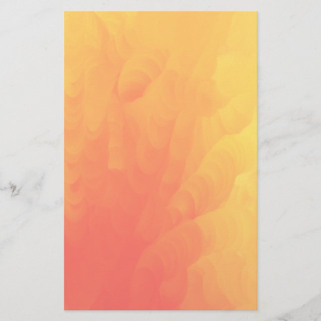 Faded Molten Flames Design Stationery (Front)