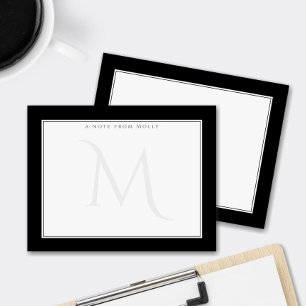 Faded Monogram Chic Personal Professional Card