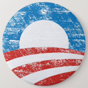 Faded Obama Logo 6 Cm Round Badge