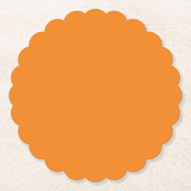 Faded Orange,Indian Yellow,Pale Copper, Paper Coaster (Front)