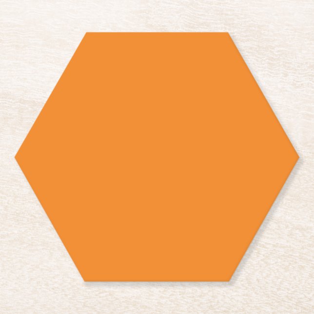 Faded Orange,Indian Yellow,Pale Copper, Paper Coaster (Front)